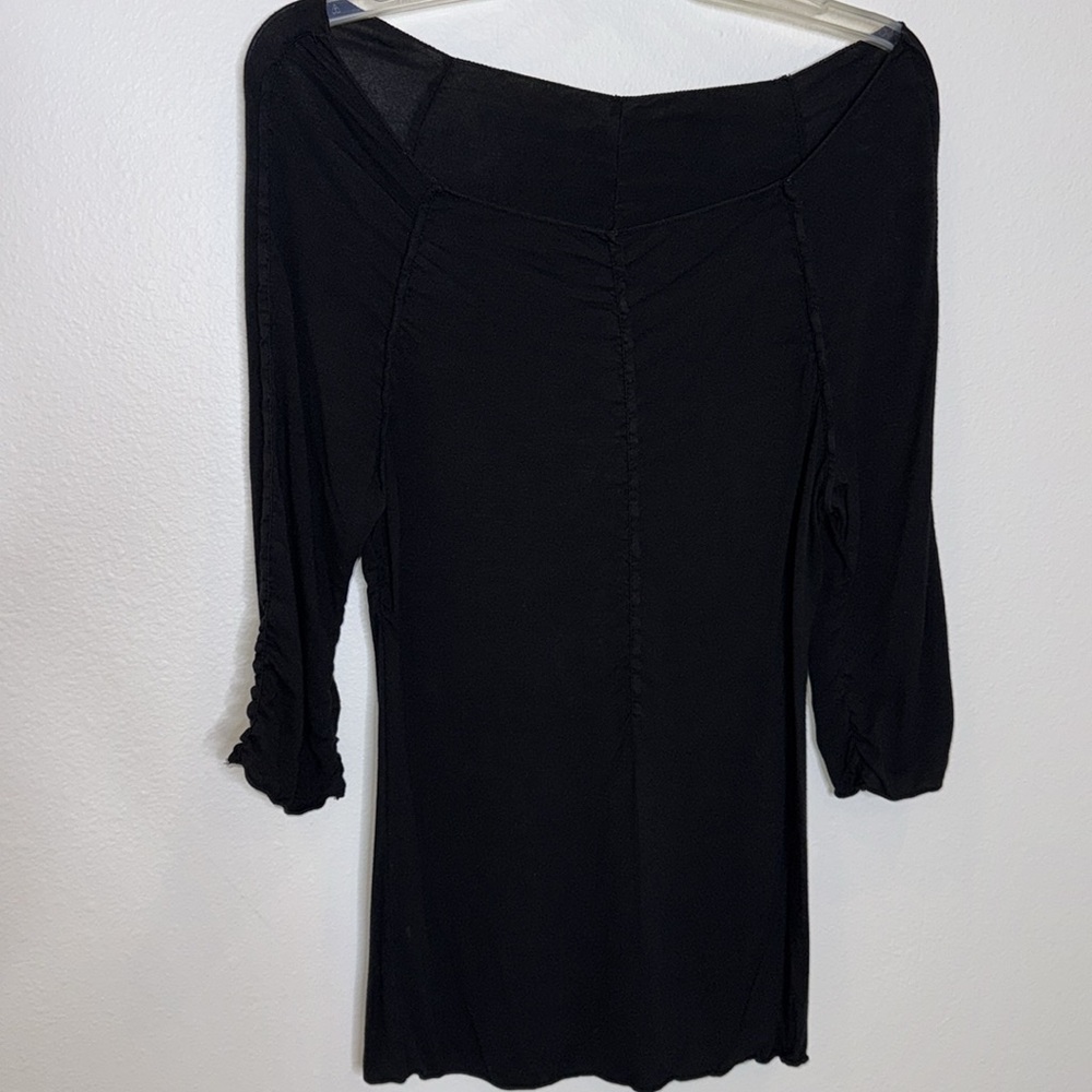 On or Off Shoulder Black Top Size: S/M